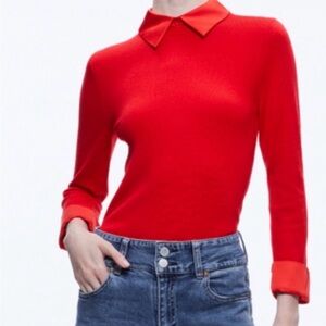 Alice + Olivia Red Sweater